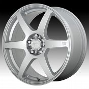 Motegi Racing MR143 CS6 Hyper Silver Custom Wheels Rims