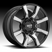 Moto Metal MO804 Spider Machined Gloss Black Custom Truck Wheels Rims