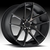 Niche M130 Targa Matte Black with Dark Tinted Clearcoat Custom W