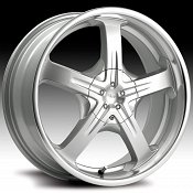 Pacer 774MS 774 Reliant Silver Machined Custom Rims Wheels