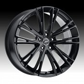 Platinum 458BK Prophecy Gloss Black Custom Wheels Rims