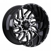 TIS Offroad 544MB Machined Gloss Black Custom Truck Wheels Rims