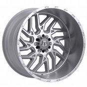 TIS Offroad 544BSM Brushed Silver Milled Custom Truck Wheels