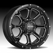 Ultra 219BM Nemesis Gloss Black Milled Custom Wheels Rims