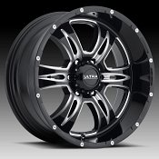 Ultra 249 Predator II Gloss Black Milled Custom Wheels Rims