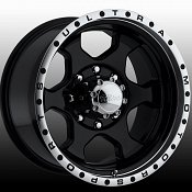 Ultra 175B 175 Rogue Black Machined Custom Rims Wheels