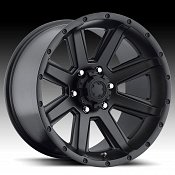 Ultra 195 Crusher Semi Gloss Black Custom Rims Wheels