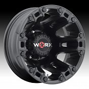 Worx Alloy 803 Beast Satin Black Dually Custom Wheels Rims