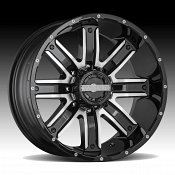 Worx Alloy 813U Destroyer Machined Black Custom Wheels Rims