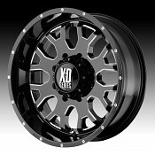 XD Series XD808 Menace Gloss Black Milled Custom Wheels Rims