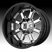 XD Series XD825 Buck 25 Gloss Black Chrome Custom Wheels Rim