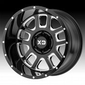 XD Series XD828 Delta Gloss Black Milled Custom Wheels Rims