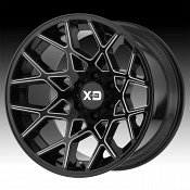 XD Series XD831 Chopstix Gloss Black Milled Custom Wheels Ri