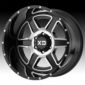 XD Series XD832 Fusion Machined Black Custom Wheels Rims