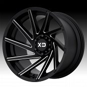 XD Series XD834 Cyclone Satin Black Milled Custom Wheels Rim