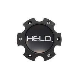 1079L145HE1SB-H42 / Helo Satin Black 6-Lug Bolt-On Center Cap 2