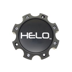 1079L170HE1SB-H67 / Helo Satin Black 8-Lug Bolt-On Center Cap 2