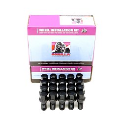 18018BC-20/ Gorilla 5-Lug Black 17mm Hex Bolt Kit 2