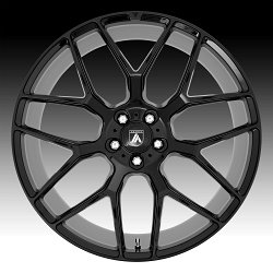 Asanti Black Label ABL27 Dynasty Gloss Black Custom Wheels Rims 3