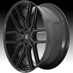 Asanti Black Label ABL-28 Baron Gloss Black Custom Wheels Rims 2