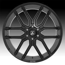 Asanti Black Label ABL-28 Baron Gloss Black Custom Wheels Rims 3