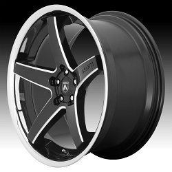 Asanti Black Label ABL31 Regal Gloss Black Milled Custom Wheels Rims 2