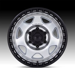 Black Rhino Voyager Silver Machined Custom Wheels 3