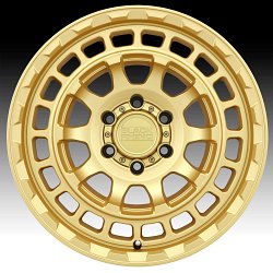 Black Rhino Chamber Matte Gold Custom Truck Wheels 3