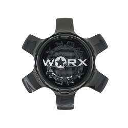 CAP-WX-6H-BC21 / Worx Alloy Gloss Black Snap On Center Cap 2