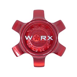 CAP-WX-6H-R21 / Worx Alloy Gloss Red Snap On Center Cap 2