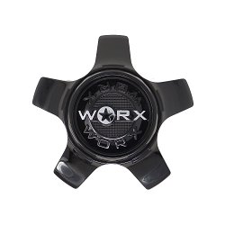 CAP-WX-H-BC21 / Worx Alloy Gloss Black Snap On Center Cap 2