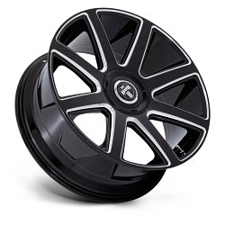 Dub Pull DC273 Gloss Black Milled Custom Wheels 2