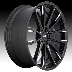 Dub Clout S252 Gloss Black Milled Custom Wheels Rims 2