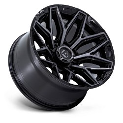 Fuel Flux FC854BT 8-Lug Machined Black GTCC Custom Truck Wheels 2