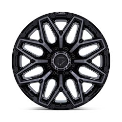 Fuel Flux FC854BT 8-Lug Machined Black GTCC Custom Truck Wheels 3