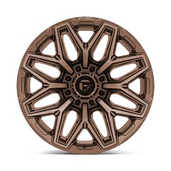 Fuel Flux FC854ZR 8-Lug Platinum Bronze Custom Truck Wheels 3