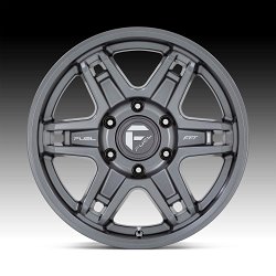 Fuel Slayer D838 FFT Matte Gunmetal Custom Truck Wheels 3