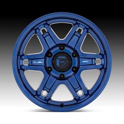 Fuel Slayer D839 FFT Dark Blue Custom Truck Wheels 3