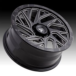 Fittipaldi Offroad Forged FTF01 Gloss Black Milled Custom Wheels Rims 3