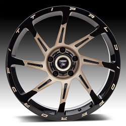 Fittipaldi Offroad Forged FTF06 Brushed Black Bronze Tint Custom Wheels Rims 2