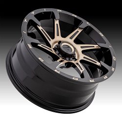 Fittipaldi Offroad Forged FTF06 Brushed Black Bronze Tint Custom Wheels Rims 3