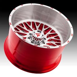 Fittipaldi Offroad Forged FTF07 Brushed Red Tint Custom Wheels Rims 3