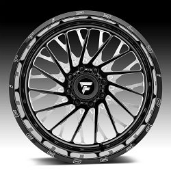 Fittipaldi Offroad Forged FTF08 Gloss Black Milled Custom Wheels Rims 2