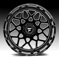 Fittipaldi Offroad Forged FTF11 Gloss Black Milled Custom Wheels Rims 2