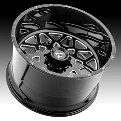 Fittipaldi Offroad Forged FTF11 Gloss Black Milled Custom Wheels Rims 3