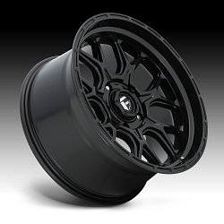 Fuel Tech D670 Matte Black Custom Wheels Rims 2