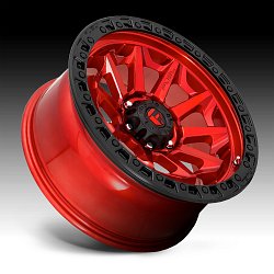 Fuel Covert D695 Candy Red Custom Wheels Rims 3