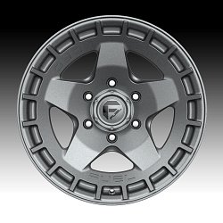 Fuel Warp D734 Matte Gunmetal Custom Wheels Rims 3