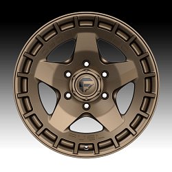 Fuel Warp D735 Matte Bronze Custom Wheels Rims 3