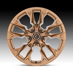 Fuel Flame 5 D805 Platinum Bronze Custom Truck Wheels 3